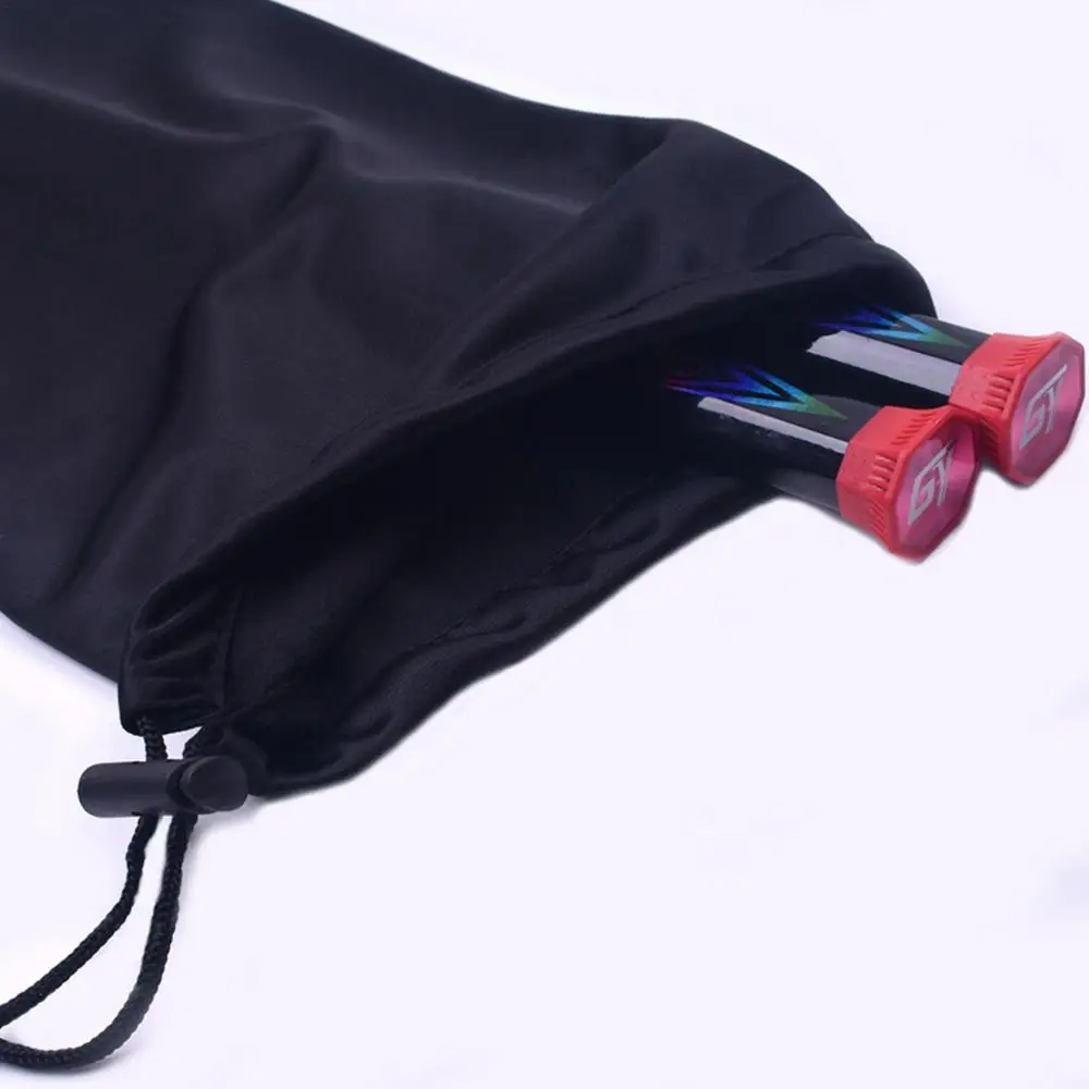 Portable Badminton Racket Bag Tennis Racket Protection Drawstring Bags Fashion Velvet Storage Bag Case Outdoor Sport Accessories