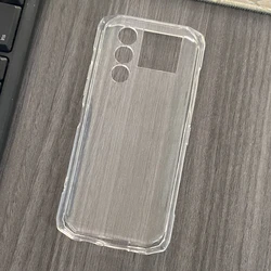 Transparent Black Silicone Soft Cover Protective Shell for Doogee Blade 20 Play (Clear)