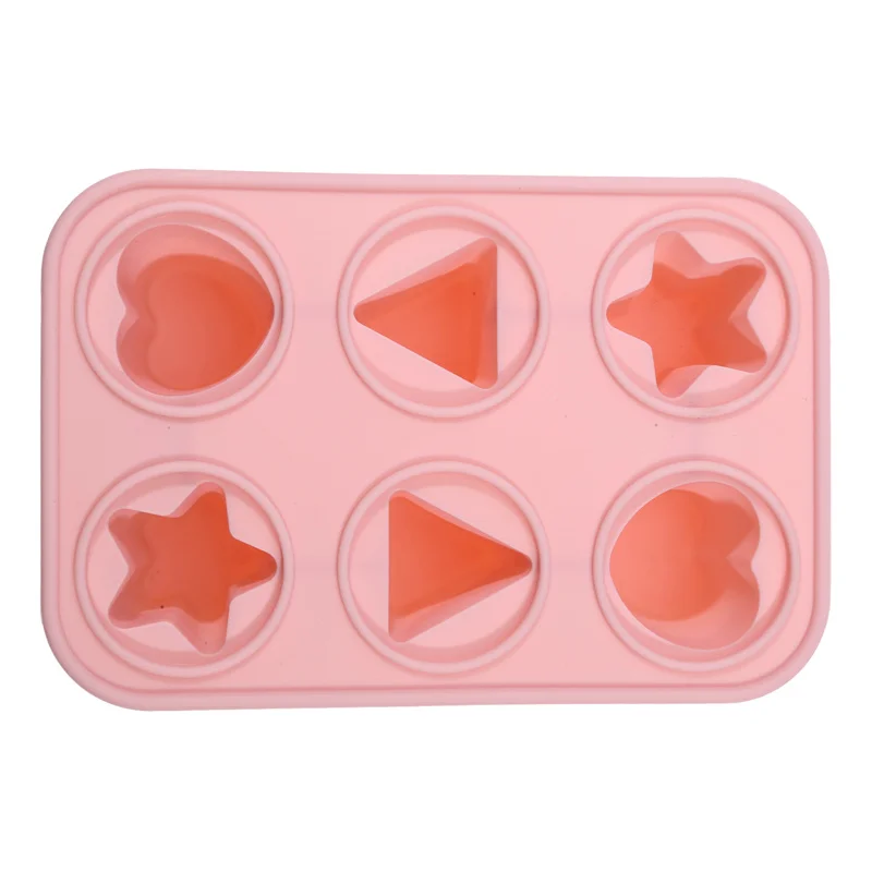 Ice cream molds Silicone Ice Cream Popsicle Mold With Handle DIY Reusable Summer Ice Cube Tray Children's Cream