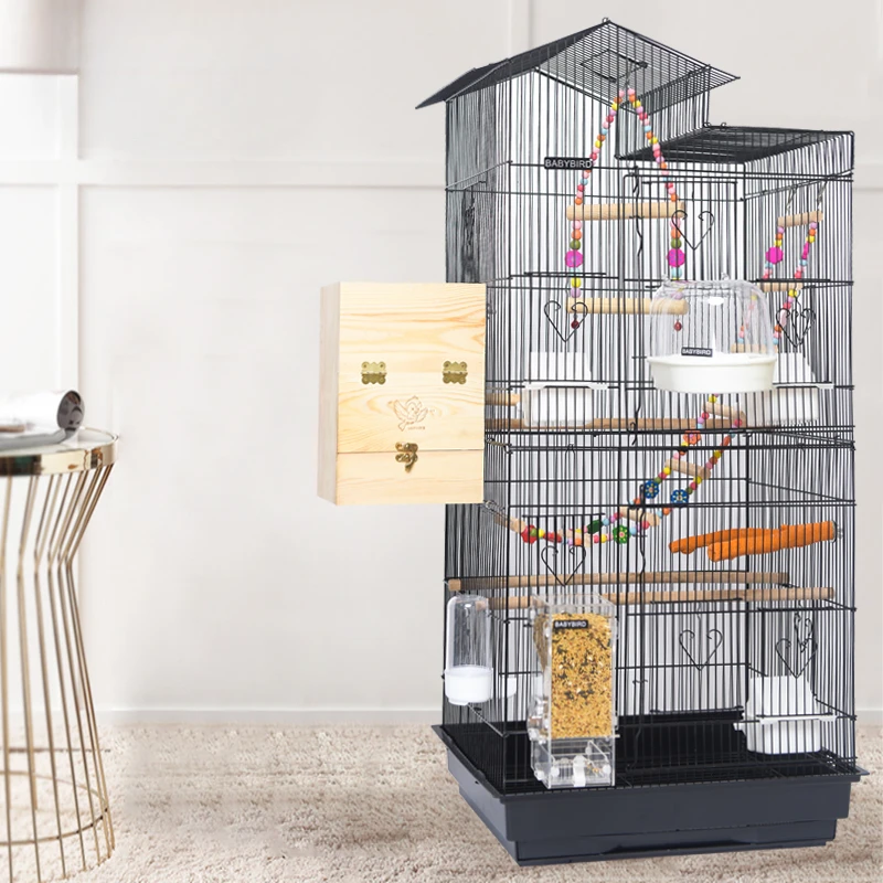 

Cute Decoration Large Bird Cages Backpack House House Toys Bird Cages Outdoor Breeding Box Jaula Pajaro Pet Products RR50BN