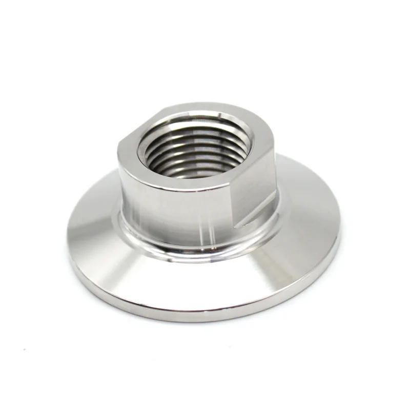 1/2 1/4 3/4 Npt Female Thread Adaptor Joint Sanitary SS304/316L Stainless Steel Tri Clamp Pipe Fittings 25.4 50.5 64mm Homebrew