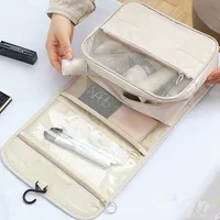 Sac de maquillage de voyage, organisateur de produits de toilette étanche, nécessaire de haute qualité pour femmes, crochet de salle de bain, pochette de lavage, sac de rangement à crochet 2