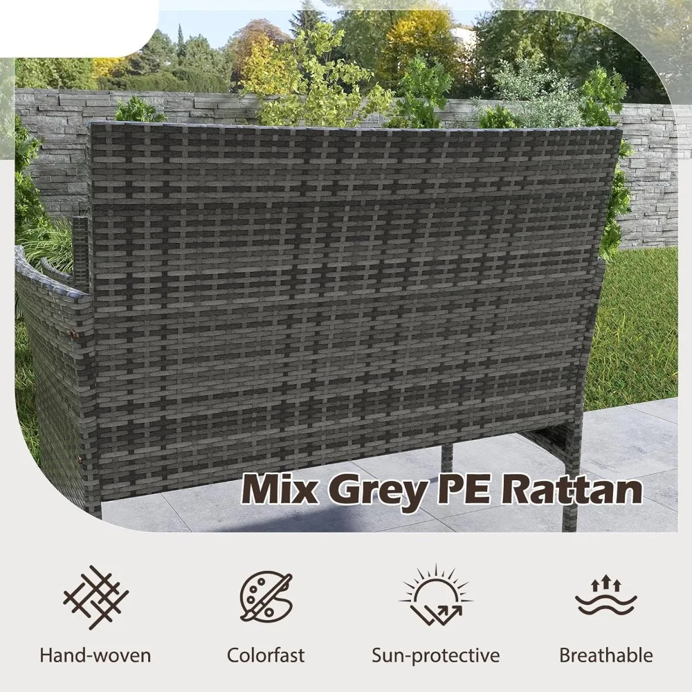8-Piece Rattan Patio Set 5