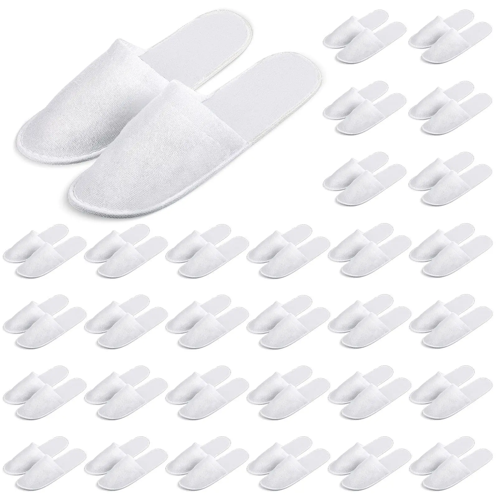 20Pairs Disposable Slippers Hotel Travel Slipper Sanitary  Party Home Guest Men Women Unisex Closed Toe Anti-slip Slipper