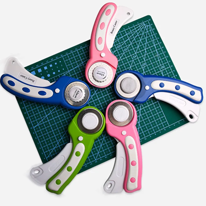 30 types Patchwork Roller Wheel Round Knife Cloth Cutting Knife Knife Leather Craft Fabrics Rotary Cutter For Leather Fabrics