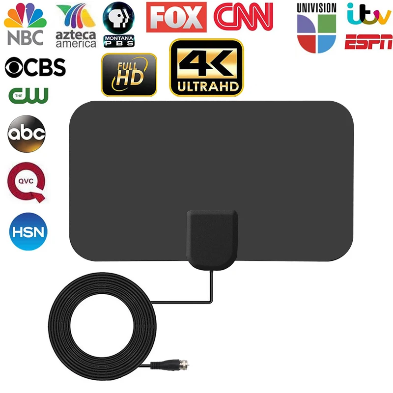 HD Digital TV Antenna 4K 300 Miles High Gain Booster