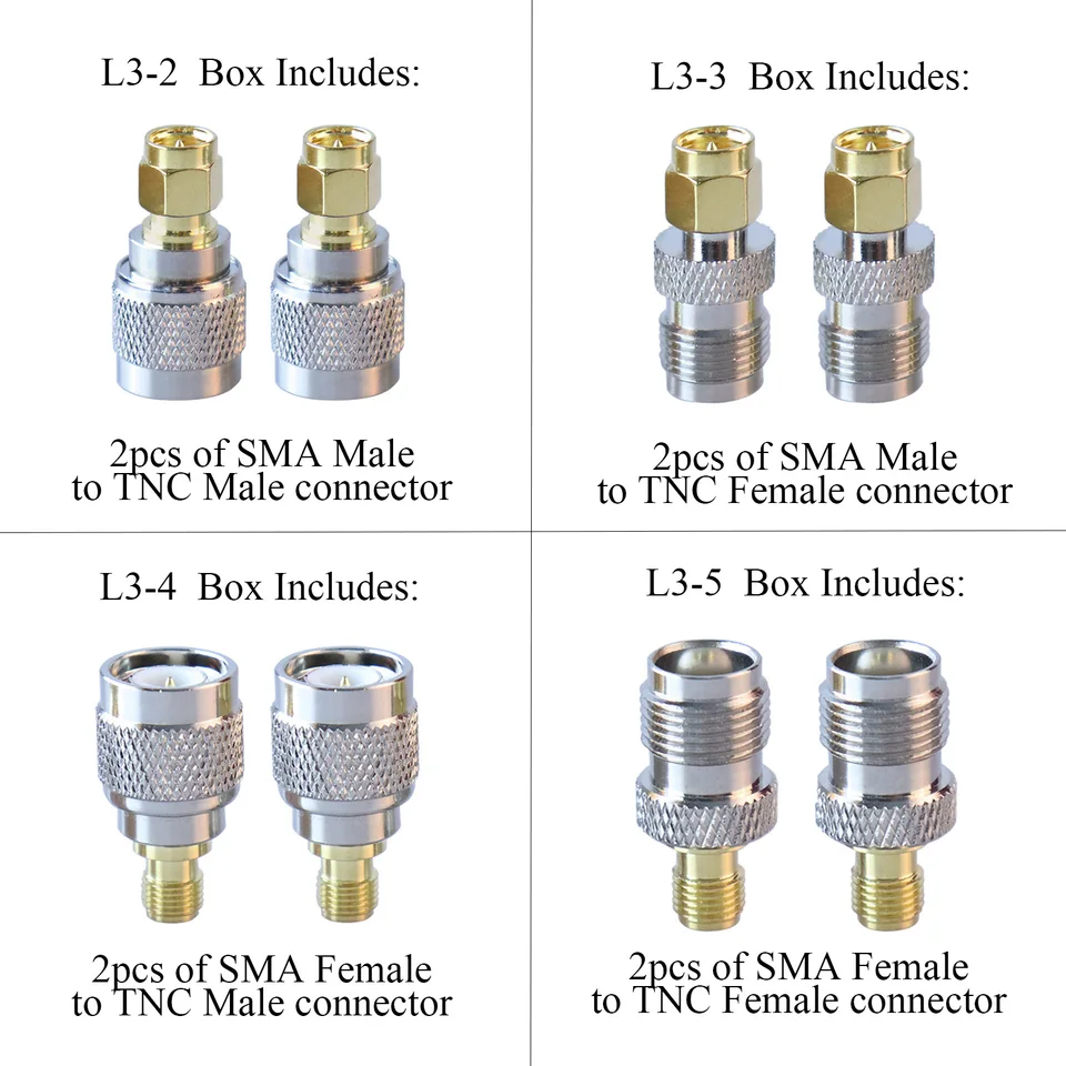 Connettori Adattatore Coassiale RF Da 2 Pezzi SMA Maschio A - Foto 8