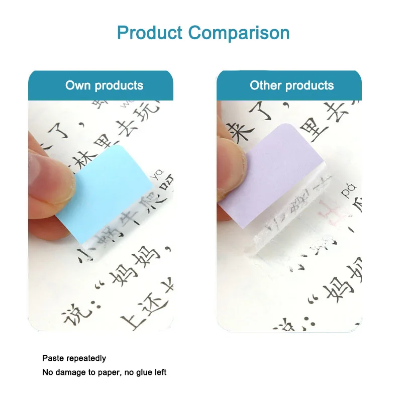 240PCS Sticky Notes Loose-leaf Paper Index Stickers Label Stickers Classification Instructions Sticky Strong Bookmark 6