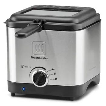 1.5L Deep Fryer - Stainless Steel Cooking Appliance for Chicken Wings Fish More - Small Compact - With Basket for Home Use 1