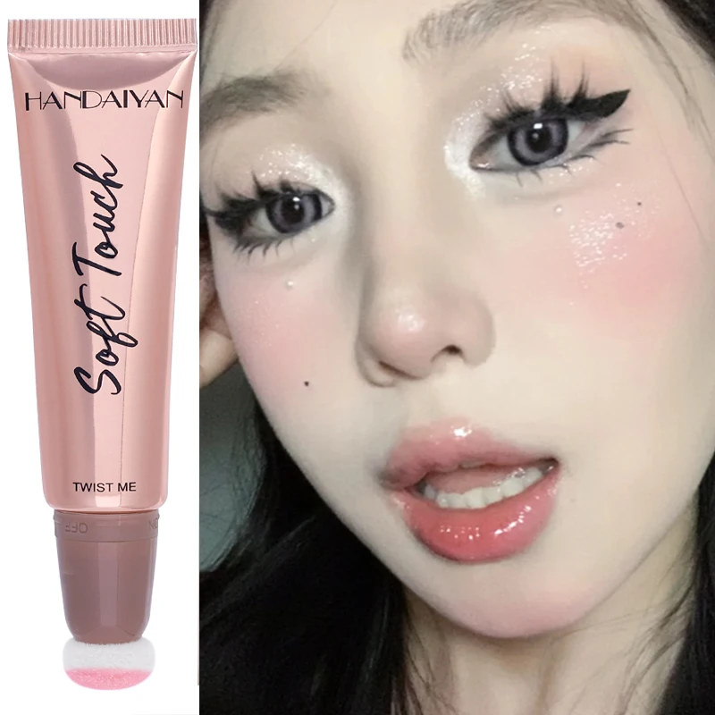 Pink Air Matte Cushion Blusher Pen Natural Red Peach Shine Highlighter Natural Cheek Face Rouge Cream Powd_voghion.com