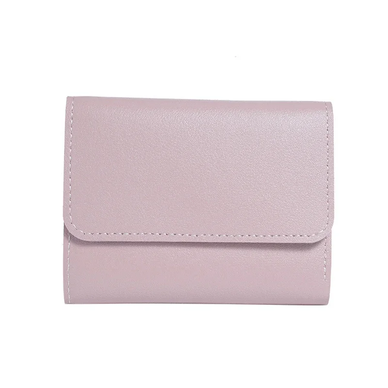 New Cute Wallets for Women Small Hasp Girl Credit Card Holder for PU Leather Coin Purse Female Wallet Short Purses for Women