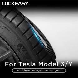 LUCKEASY For Tesla Model3 Y 2023 Car Front Rear Wheel Mud Flaps ABS Splash Guards Mudguards Exterior Modification Accessories