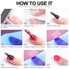Quick Extension Gel Nail Polish Kit Semi-Permanent Manicure Finger Extension Nail Shape All for Nail Art Kit with Tools Poly UVG 6