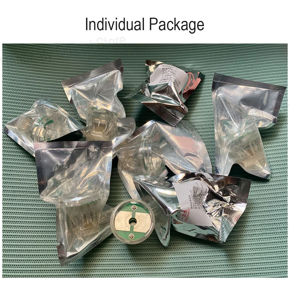 Disposable RF Microneedling Cartridge 10/25/64 Pins Nano Cartridges With Green Chip For Fractional RF Machine Accessory microneedling needle cartridge microneedling cartridge rf microneedle machine