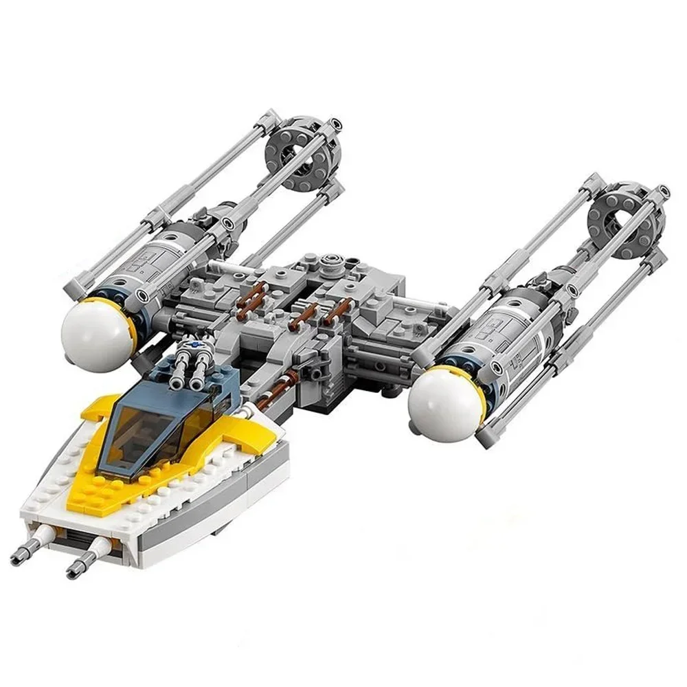 Interstellar Series Y-Wing Fighter Building Blocks Set Compatible Lego 75172 Fighter Models Brick Toys Kids Birthday Gift