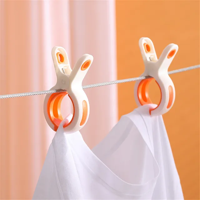 3Db Ruhák Csapdák Műanyag Fogas Klipek Szélálló Ruhacsipeszek Otthoni Nagy Ruhás Szárításhoz - Image 4