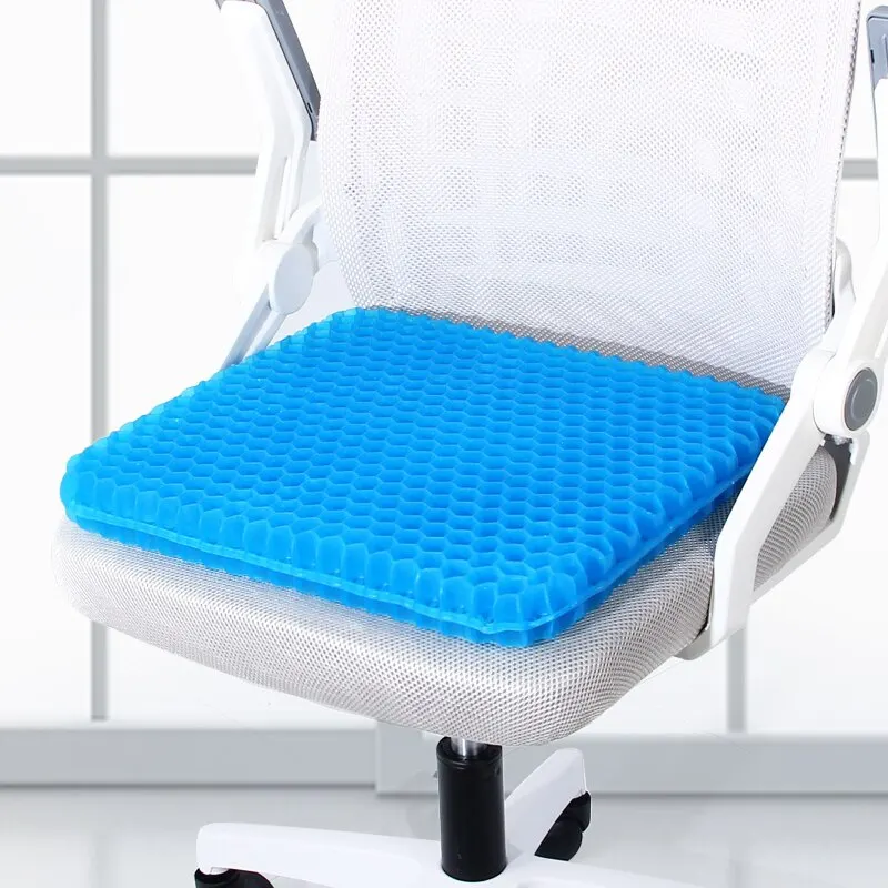 Gel Seat Cushion Double Thick Egg Gel Summer Cushion for Pressure Relief  Breathable Chair Pad Car Seat Office Chair Soft Cushion - AliExpress