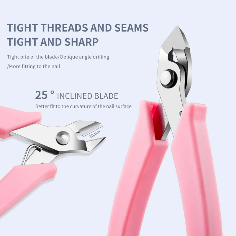 1pc New Flat Nose Nail Gems Removal Pliers Metal Chain Cutting Zircon Jewelry High Force Cutter Small Clipper for Remove Diamond 3