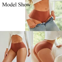 4 pièces/ensemble confort coton culottes femmes taille haute slips sous-vêtements sans couture respirant caleçon grande taille culotte S-2XL intimes 5