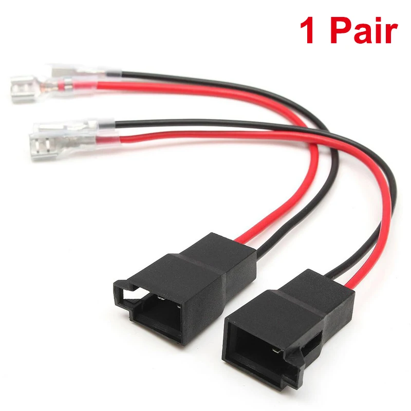 2Pcs 15cm Speaker Cable Adapter Plug Connector Sudio Wire Connector For Audi Renault Speaker