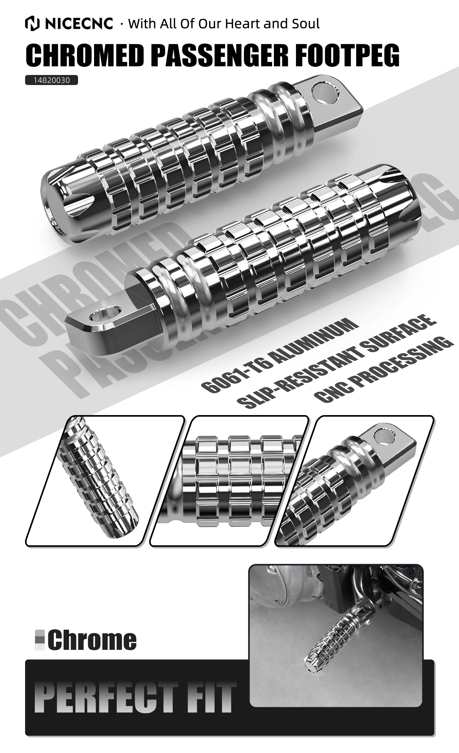 Für Harley Sportster 883 XL883R Sportster 1200 XL1200C Passagier Fußrasten Eisen 883 XL883N 2014-2020 Eisen 1200 XL1200NS 2018-2021 – Detail 17