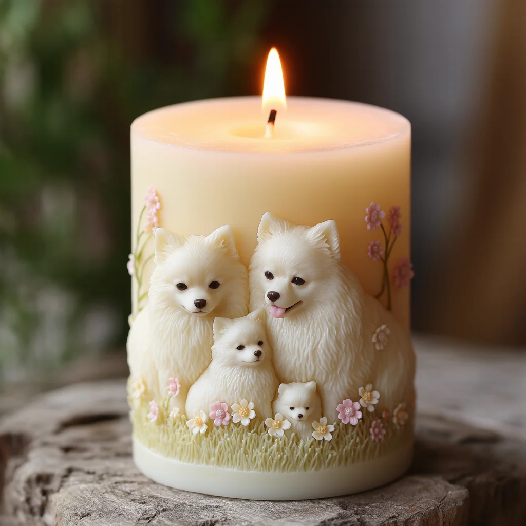 CutePuppyFlower3DEmbossedCandleSiliconeMold,HighTemperatureResistantandReusableAromatherapyDIYToolSet-AliExpress15