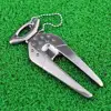 Golf Divot Tool Reusable Non-fading Mark Tool Zinc Alloy Golf Pitchfork Golf Training Aid Golf Equipment 1