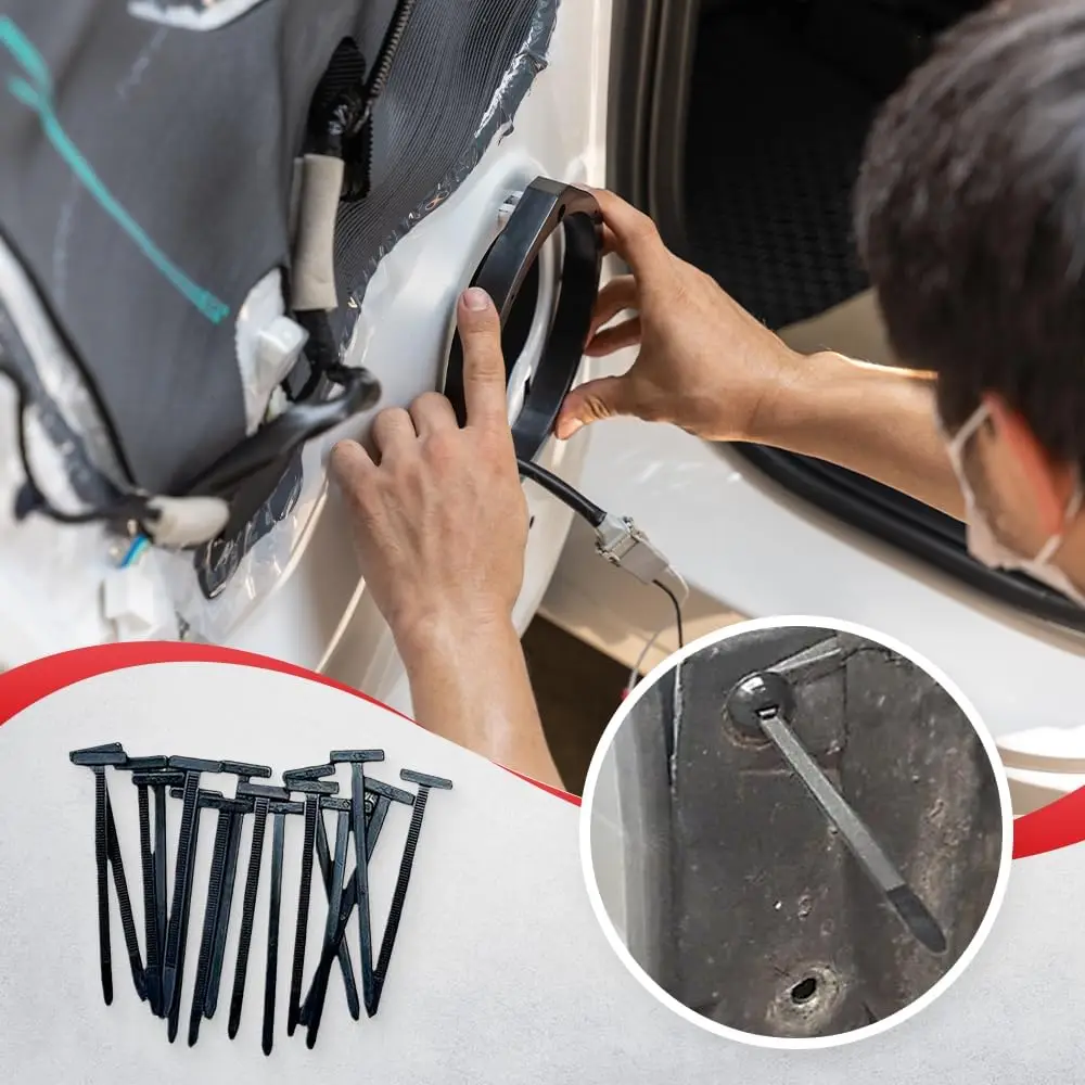 Nylon Universal Cable Tie Buckle Heavy Duty Self-Locking Zip Ties Holder Multipurpose Plastic Cable Ties Tool 500/10 Pcs