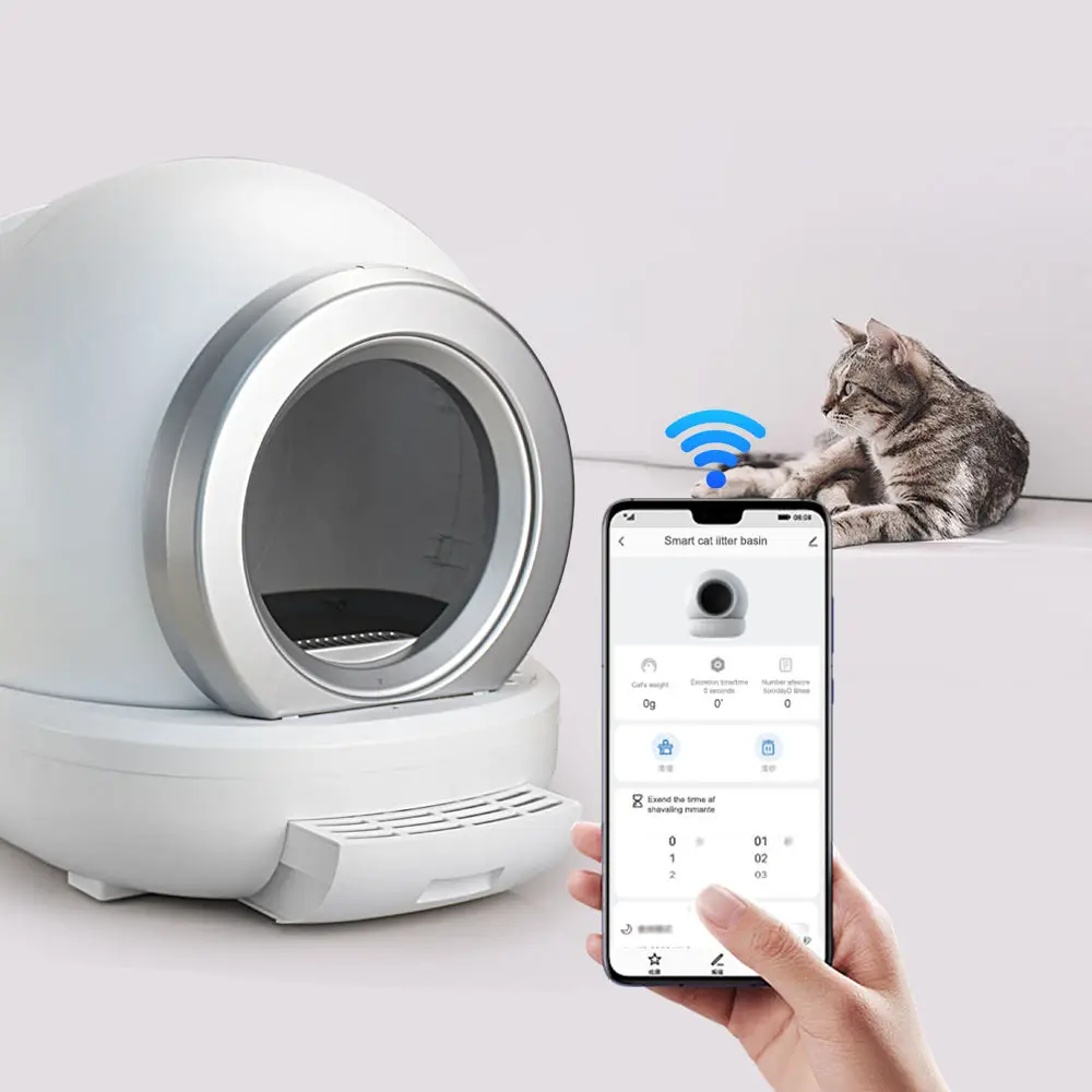 High Quality Self-Cleaning Cat Litter Box Automatic Cat Litter Box With APP Control Safety Protection For Home Use_voghion.com