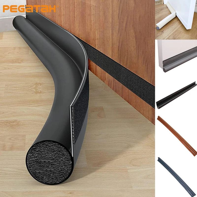 

96CM Adjustable Door Bottom Seal Strip Weatherstrip Under Door Draft Stopper Anti-Cold One Side Gap Blocker Foam Weather Strip