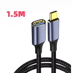 High - Speed Type - C to USB 3.0 OTG Adapter Cable - Male to Female Extension (1.5m)