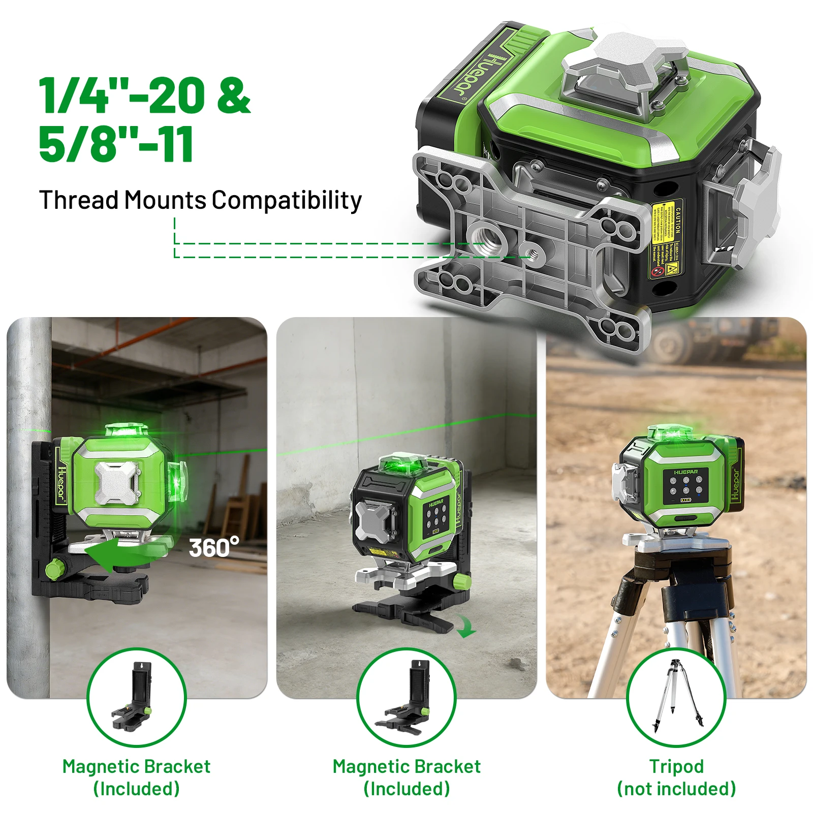 DP04CG-BT 16 Green Lines 4D Self-leveling bluetooth Control Laser Level with Lig