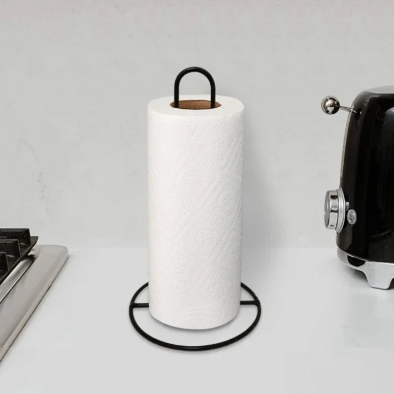 Stainless Steel Kitchen Roll Paper Towel Holder Bathroom Tissue Stand Silver Napkins Rack Home Kitchen Storage Accessories paper towel holder paper towel rack tissue holder
