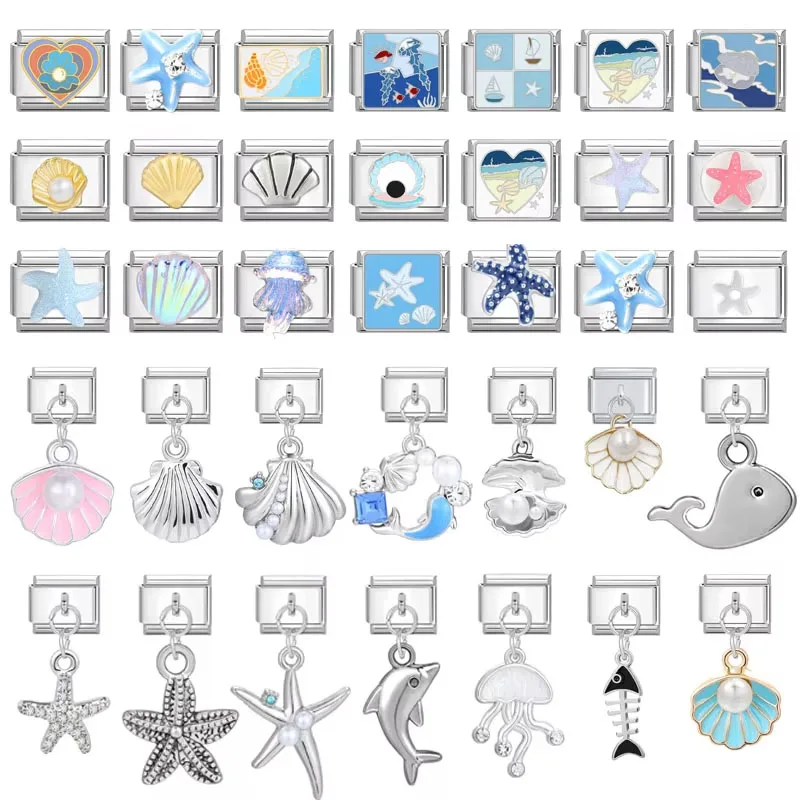 Women 9mm Stainless Steel modular accessories for making bracelet