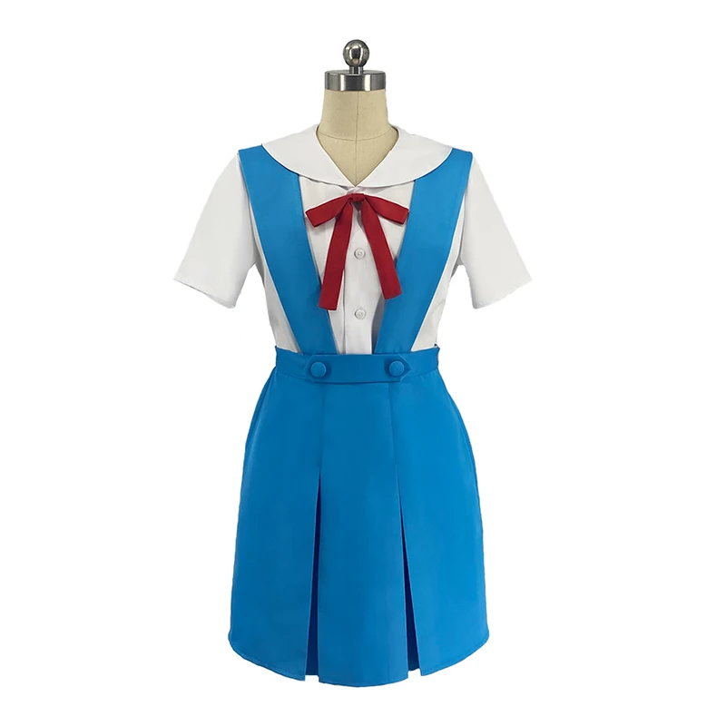 

Anime Ayanami Rei Cosplay Costume Asuka Cosplay Costumes School Uniform Dress JK Uniforms Outfit Halloween Costumes for Women