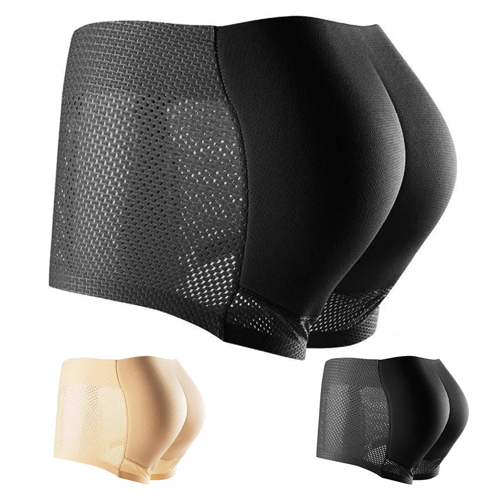 Men Hip Butt Lifter Enhancer Briefs Trunks Padded Underwear Panty Shapewear M 2XL Sizes Black/Skin Colors