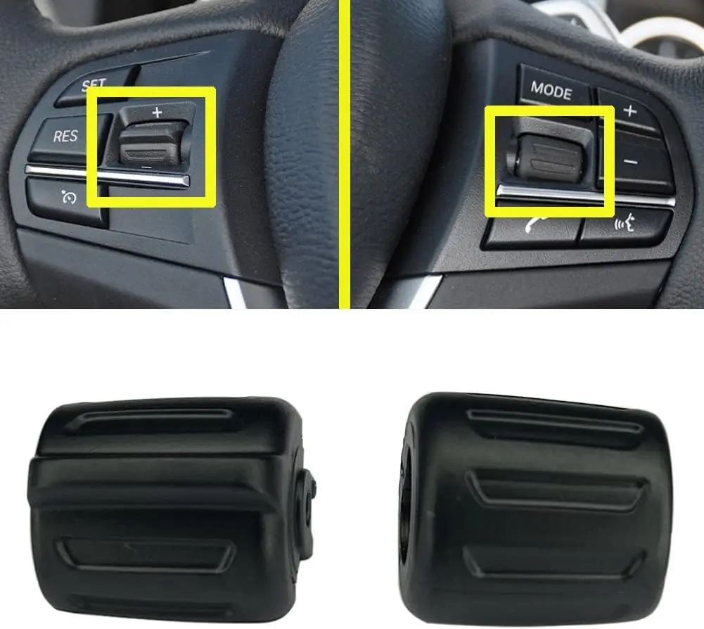 

Black Multifunctional Steering Wheel Control Buttons Suitable For BMW X1 X2 X3 X4 X5 X6 F48 F25 F26 F15 F16