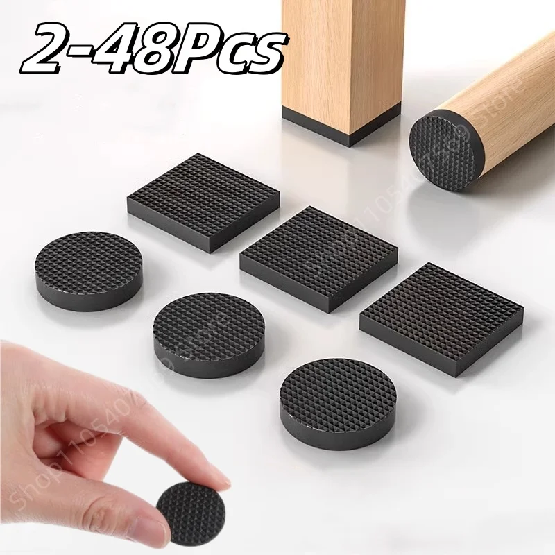 Self-Adhesive Anti-Skid Furniture Leg Protectors - Scratch-Resistant Pads