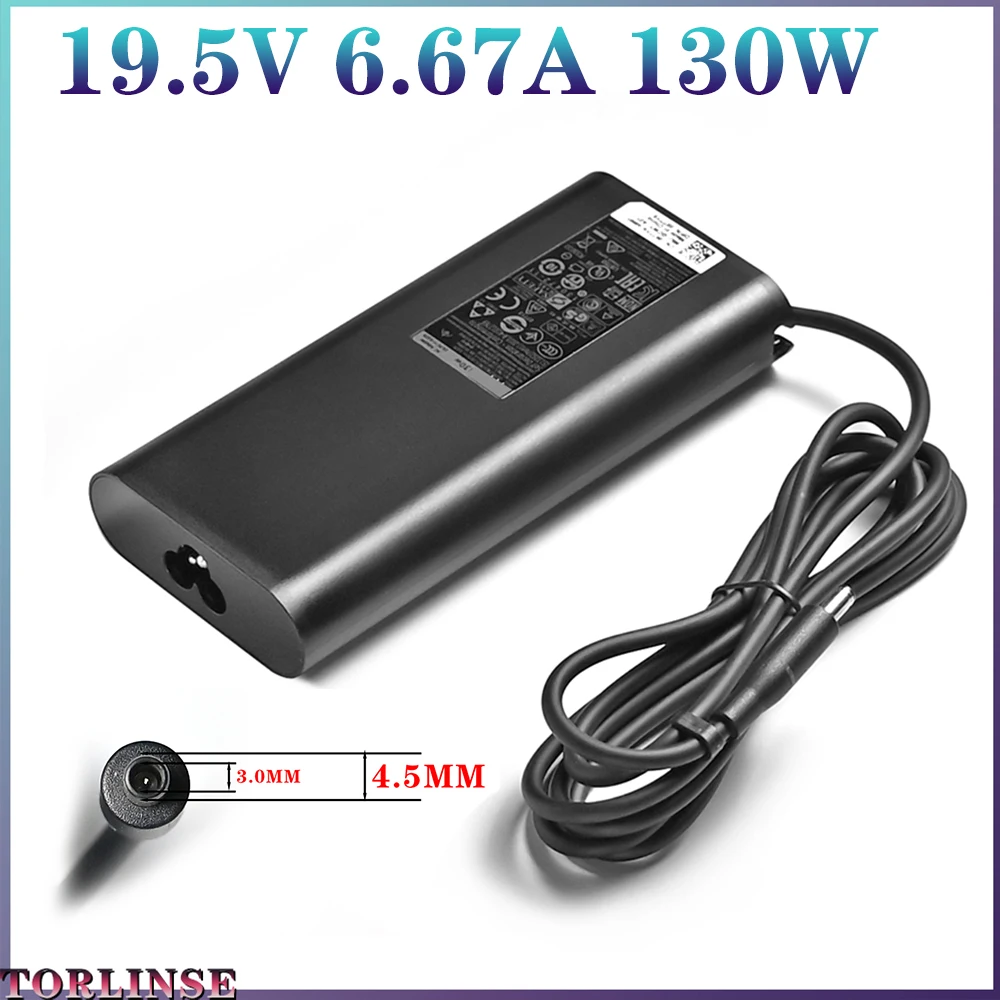 Adattatore Per Laptop Ac 130W 19.5V 6.67A 4.5Mm Per Caricabatterie Dell Precision M3800 Xps 15 (9530) Da130Pm130 06 Tty6 Alimentatore