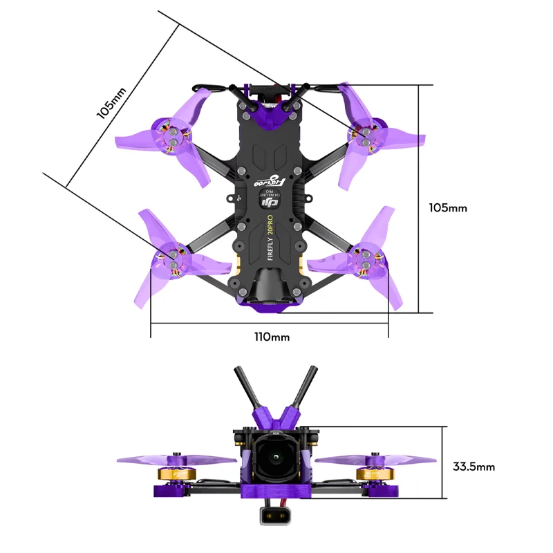 Micro moteur ESC 20PRO 25MINI TPU-A pour drone FPV