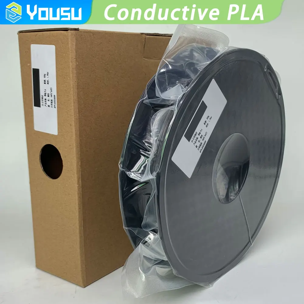 Yousu Conductive PLA TPU 1.75mm FDM 3D Printer Filament 1kg Special Materials 3D Printing Pens Consumables Fit most FDM Printers