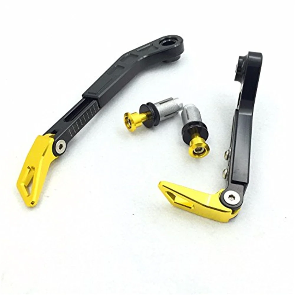 

Aftermarket free shipping motorcycle parts Adjustable Length Angle CNC 7/8" 22mm Protector Proguard Brake Clutch Lever Gold