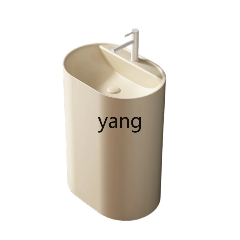 

CX Cream Style Pedestal Basin Ceramic Integrated Floor Washbasin