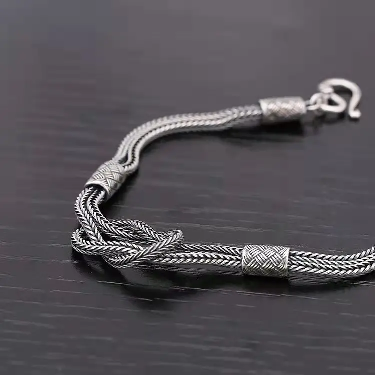 Vintage Woven Twine Bracelet Unisex Fashion Bracelet Banquet Jewelry Accessories Gift