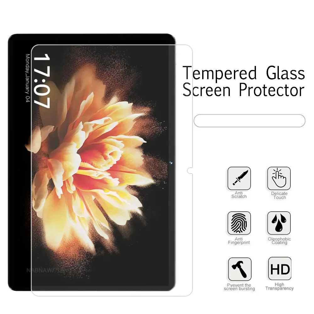 2 Pieces HD Hard Film Scratch Proof Tempered Glass Screen Protector For BMAX MaxPad I10 Pro 10.1-inch Display 2