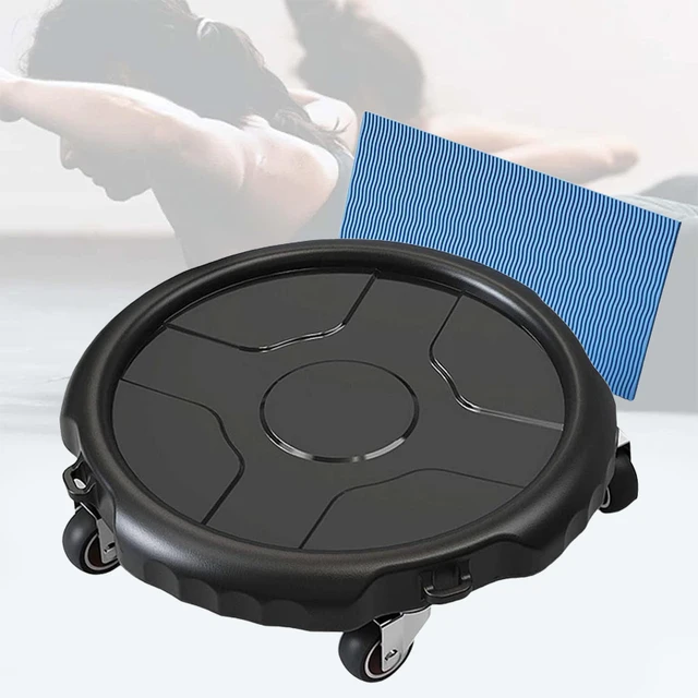 Portable Abdominal Trainer Roller Disc Muscle Training Core Trainer Body Building Rotation Wheels Ab Exerciser Exercise for Men