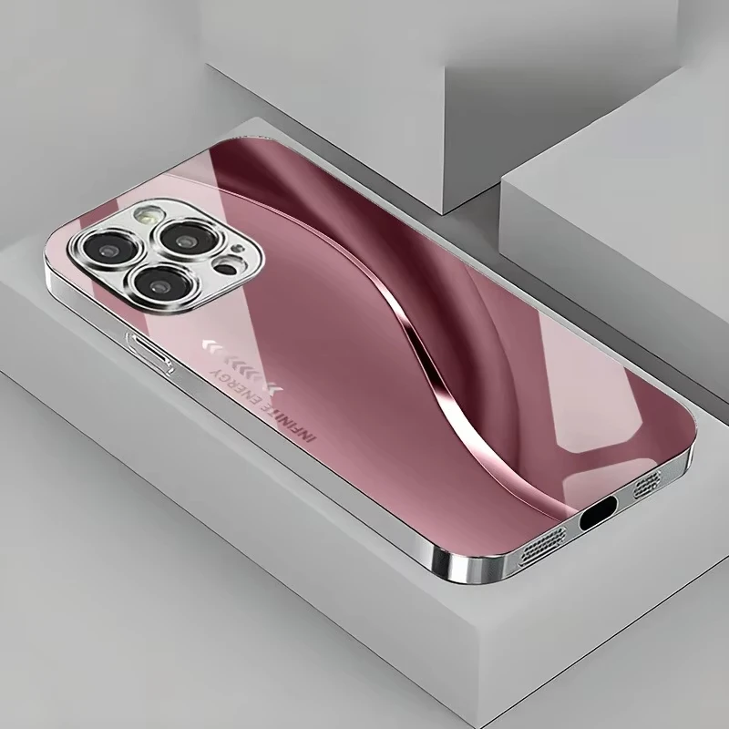 Gradient Minimalist Electroplated Phone Case Cover
