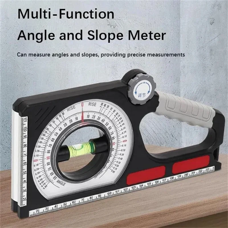 

Professional Mechanical Slope Meter Multifunction Slope Measuring Ruler Magnetic Angle Slope Measuring Instrument Carpentry Tool