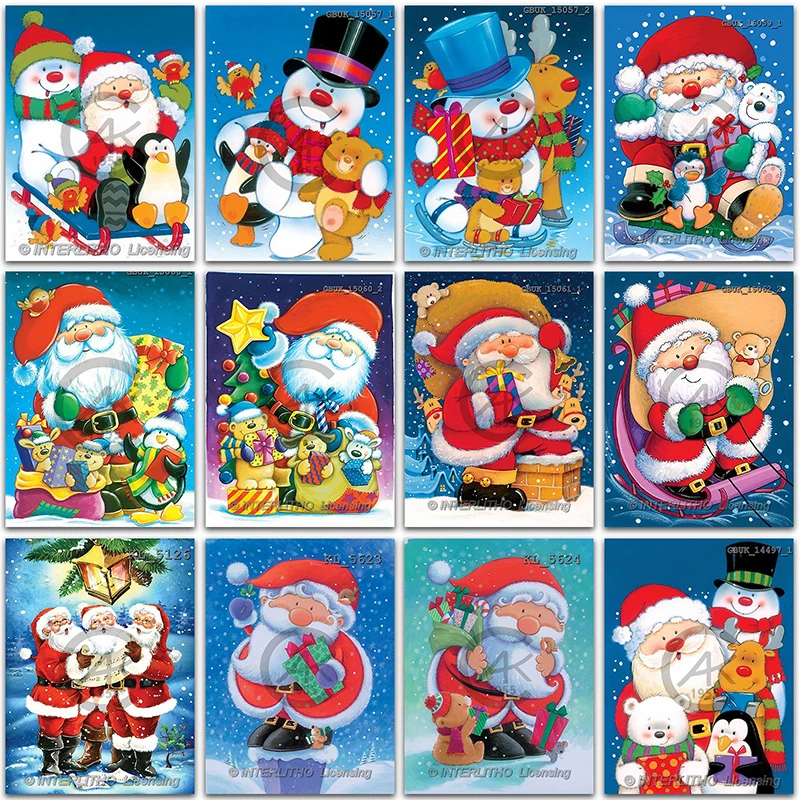 

5D DIY Diamond Painting Santa Claus Christmas Gift Snowman Home decoration Full Square&Round mosaic embroidery Cross stitch Art