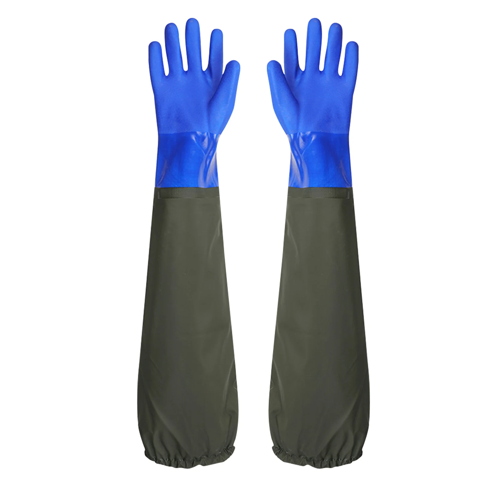 

Сельскохозяйственные перчатки с отличным захватом, резиновые перчатки для чистки, тяжелые садовые защитные большие рыболовные работы, хлопковая подкладка